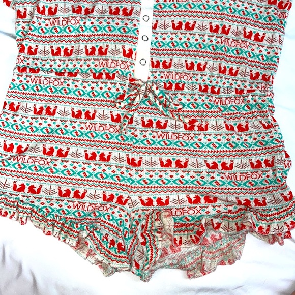 Wildfox Ye Rustic Romper In Fox Print - Picture 5 of 5